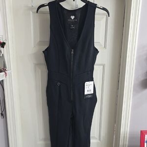 Obermeyer Black Sleeveless Neoprene Zip Jumpsuit Nwt Retails $399